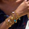 Wholesale Electroplated Stainless Steel Bracelet With Heart And Flower Shapes For Women