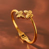 Wholesale Electroplated Stainless Steel Butterfly Open Bracelet Jewelry