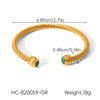 Wholesale Electroplated Stainless Steel Cshaped Geometric Bracelet For Women