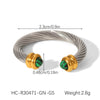 Wholesale Electroplated Stainless Steel Cshaped Geometric Bracelet For Women