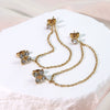 Wholesale Electroplated Stainless Steel Flower Tassel Earrings For Women