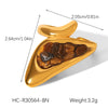Wholesale Electroplated Stainless Steel Geometric Rings For Women