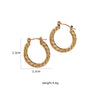 Wholesale Electroplated Stainless Steel Geometric Square Heart U Shape Love Earrings For Women