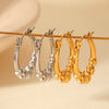 Wholesale Electroplated Stainless Steel Geometric Star Earrings For Women