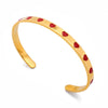Wholesale Electroplated Stainless Steel Heart Open Bracelet Light Luxury Jewelry For Women