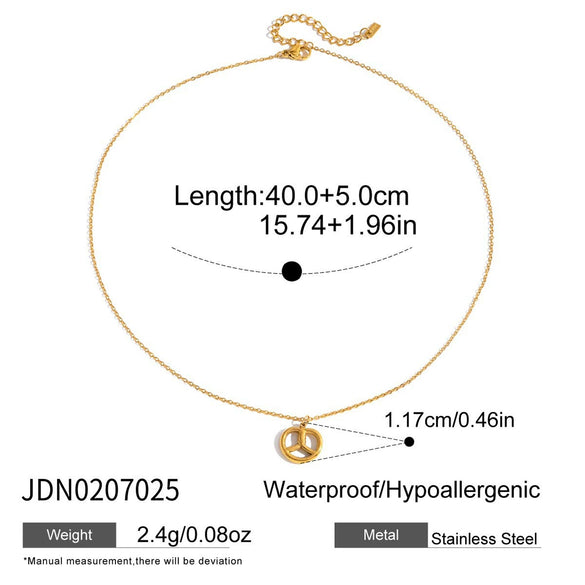 Wholesale Electroplated Stainless Steel Necklace For Women With Ins Style Design