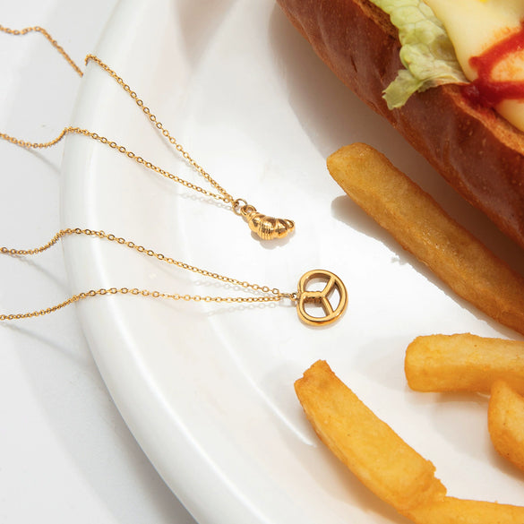 Wholesale Electroplated Stainless Steel Necklace For Women With Ins Style Design