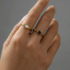 Wholesale Electroplated Stainless Steel Sunshaped Rings For Men And Women In Retro And Ins Style