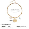 Wholesale Electroplated Titanium Steel Beaded Shell Ceramic Necklace For Women Sweet Cool Sexy Ins Nature Style