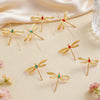 Wholesale Electroplated Zinc Alloy Dragonfly Earrings For Women