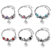 Wholesale Electroplated Zinc Alloy Heart Beaded Bracelet For Women