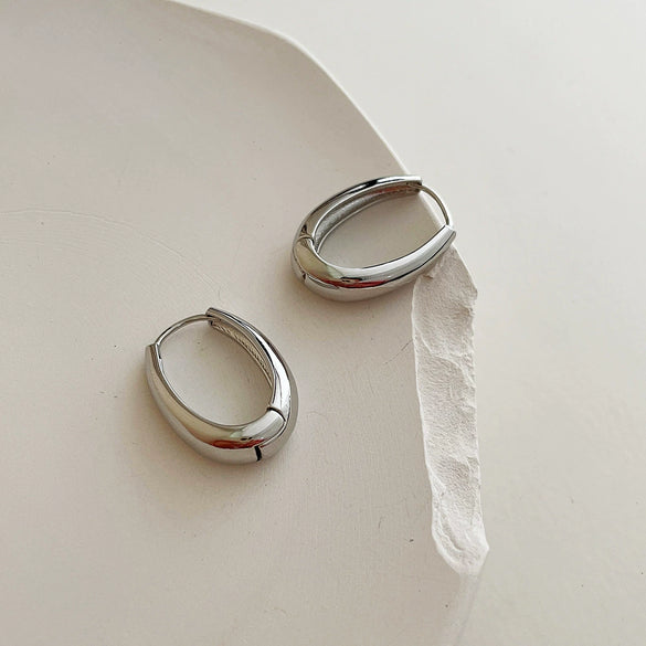 Wholesale Elegant All Match Simple Cold Style Unisex Earrings Stainless Steel Electroplated