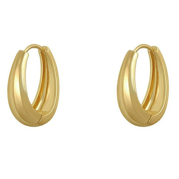 Wholesale Elegant All Match Simple Cold Style Unisex Earrings Stainless Steel Electroplated