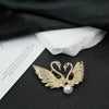 Wholesale Elegant Animalshaped Zinc Alloy Electroplated Women's Fashion Brooch Antirunning Pin Buckle Fixed Clothes Accessories