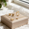 Wholesale Elegant Butterfly Stainless Steel Jewelry Set With 18K Plating For Women Including Necklace Earrings And Ring