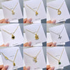 304 Stainless Steel Copper 18K Gold Plated Elegant Cute Streetwear Inlay Rabbit Flower Butterfly Shell Zircon Pendant Necklace