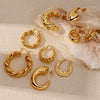 Wholesale Elegant Geometric Copper Electroplated Women's Earrings