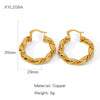 Wholesale Elegant Geometric Copper Electroplated Women's Earrings