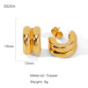 Wholesale Elegant Geometric Copper Electroplated Women's Earrings