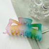 Wholesale Elegant Geometric Handmade Plastic And Resin Shark Clip For Women