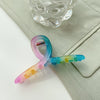 Wholesale Elegant Geometric Handmade Plastic And Resin Shark Clip For Women