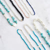 Wholesale Elegant Geometric Natural Obsidian S925 Sterling Silver Necklace For Women With Electroplating