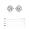 Wholesale Elegant Geometric S925 Sterling Silver Diamond Earrings For Women
