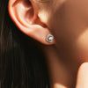 Wholesale Elegant Geometric S925 Sterling Silver Diamond Earrings For Women