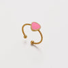 Wholesale Elegant Geometric Stainless Steel Goldplated Women's Ring