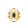 Wholesale Elegant Geometric Stainless Steel Goldplated Women's Ring