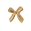 Wholesale Elegant Goldplated Stainless Steel Bow Tie Ring For Women