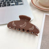 Wholesale Elegant Handmade Acetic Acid Hair Accessories Moon Shape Hairpin Grab Clip For Women