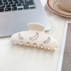 Wholesale Elegant Handmade Acetic Acid Hair Accessories Moon Shape Hairpin Grab Clip For Women