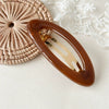 Wholesale Elegant Handmade Acrylic Oval Spring Hair Clip For Women
