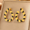 Wholesale Elegant Imitation Pearl Stud And Ear Clip Earrings For Women With Flower And Constellation Patterns Electroplated