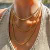 Wholesale Elegant Ins Style Geometric Stainless Steel Electroplated Multilayer Clavicle Chain Necklace For Women