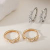 Wholesale Elegant 18K Gold Plated Copper Geometric Earrings For Women