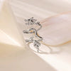 Wholesale Elegant Metallic Internet Celebrity Style Butterfly Gradient Oil Dropping Snakeshaped Copper Ring For Women With Electroplating And Animal Zodiac Pattern