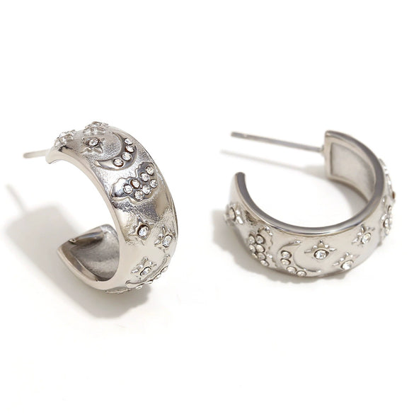Wholesale Elegant Niche Allmatch Ring Bracelet And Tarot Earrings For Women Stainless Steel 18K Gold Plated Geometric Electroplated