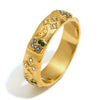 Wholesale Elegant Niche Allmatch Ring Bracelet And Tarot Earrings For Women Stainless Steel 18K Gold Plated Geometric Electroplated