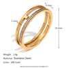 Wholesale Elegant Retro Niche Fashion Stainless Steel 18K Gold Plated Geometric Irregular Bracelet And Ring