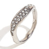 Wholesale Elegant Retro Niche Fashion Stainless Steel 18K Gold Plated Geometric Irregular Bracelet And Ring