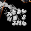 Wholesale Elegant Romantic Shiny Letter Copper Three-Dimensional Inlay Artificial Diamond Pendant Necklace