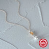 Wholesale Elegant S925 Sterling Silver Diamondencrusted Pearl Pendant Ochain Necklace With Geometric Design And Electroplating