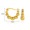 Wholesale Elegant Simple Geometric Zircon Earrings Highend Metal Style Copper Electroplating For Women