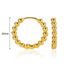 Wholesale Elegant Simple Geometric Zircon Earrings Highend Metal Style Copper Electroplating For Women
