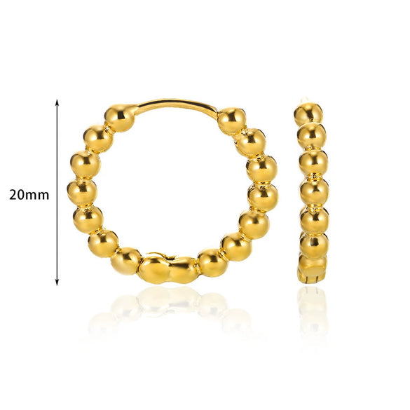 Wholesale Elegant Simple Geometric Zircon Earrings Highend Metal Style Copper Electroplating For Women