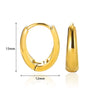 Wholesale Elegant Simple Geometric Zircon Earrings Highend Metal Style Copper Electroplating For Women