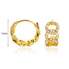 Wholesale Elegant Simple Geometric Zircon Earrings Highend Metal Style Copper Electroplating For Women
