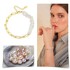 Wholesale Elegant Simple Style Round Sterling Silver Beaded Plating 14k Gold Plated White Gold Plated Bracelets